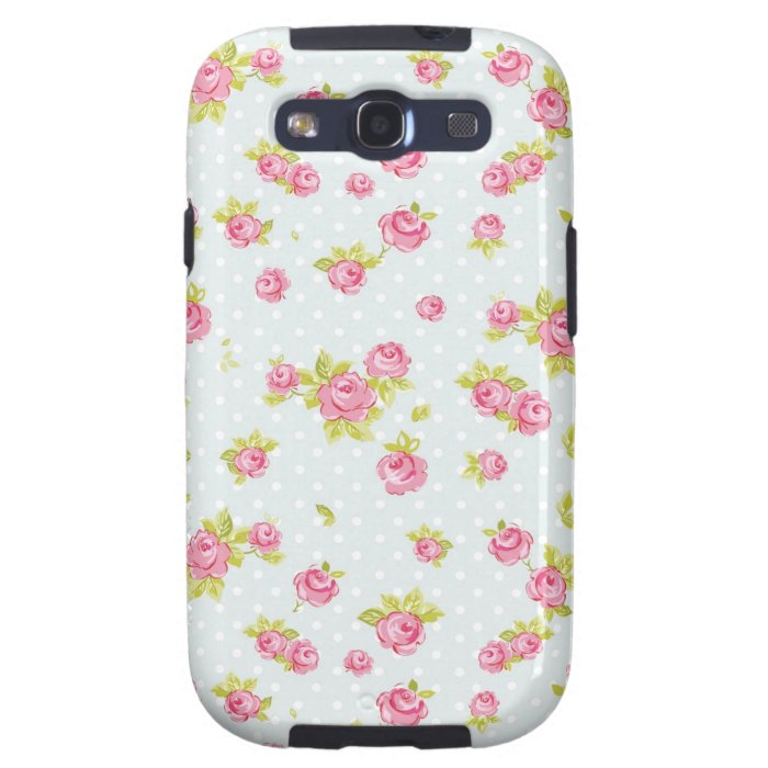 Elegance wallpaper pattern of pink roses 4 samsung galaxy s3 case