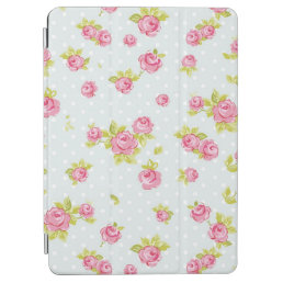 Elegance wallpaper pattern of pink roses 4 iPad air cover