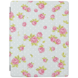 Elegance wallpaper pattern of pink roses 4 iPad smart cover