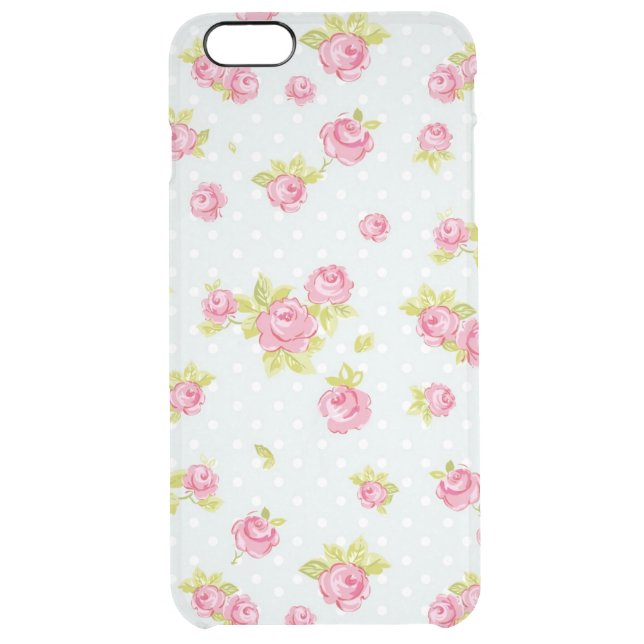 Elegance wallpaper pattern of pink roses 4 uncommon iPhone case (Back)