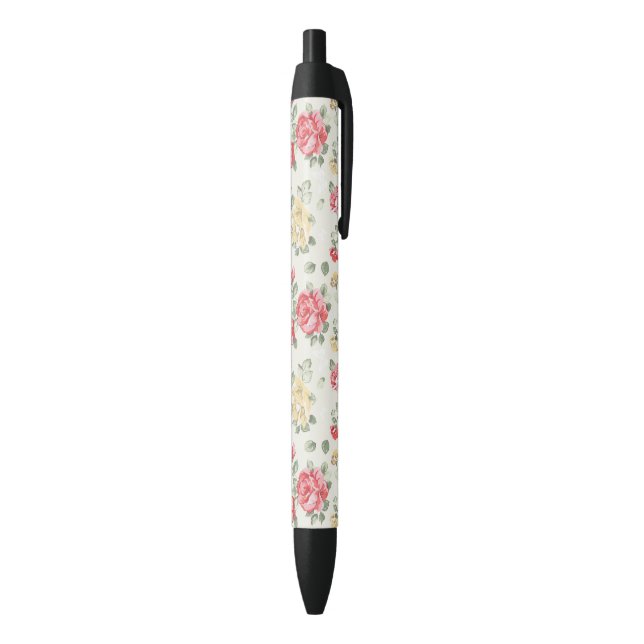 Elegance wallpaper pattern of pink roses pen (Bottom (Vertical))