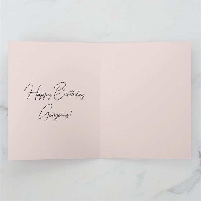 Elegance with a side of sass Birthday Card (Inside)
