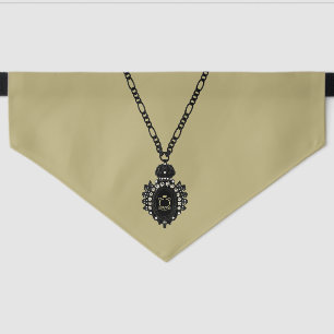 Elegance with a touch of royalty. pet bandana collar