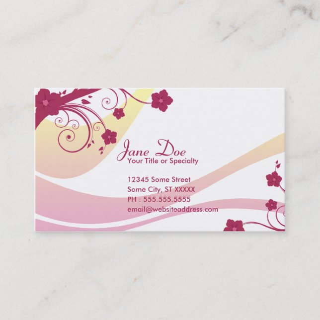 eleganceEssentials Business Card (Front)