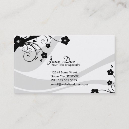 Customizable eleganceEssentials Business Card