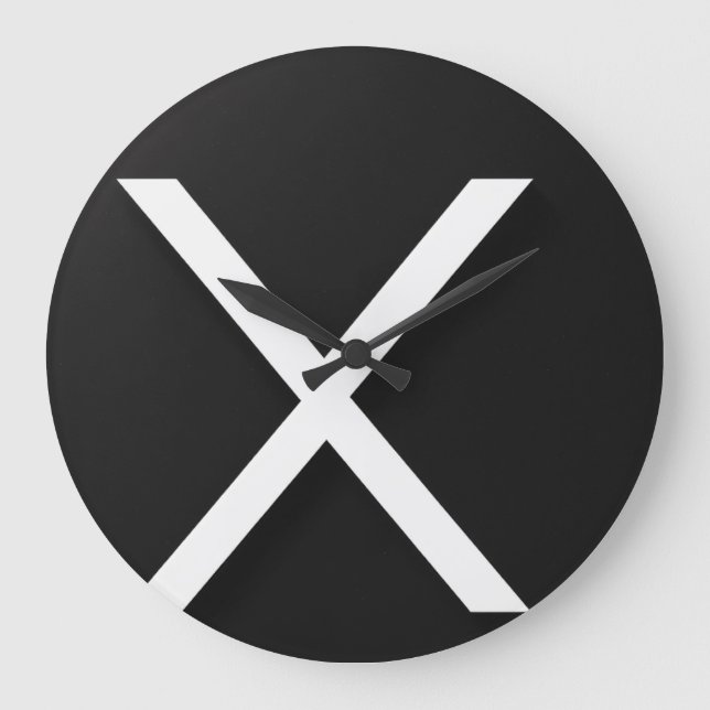 Elegant 10.75" Round Acrylic Wall Clock (Front)