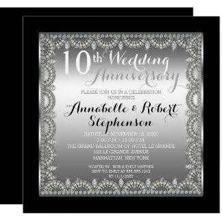 Silver Anniversary  Invitations  Announcements  Zazzle