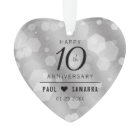 Elegant 10th Tin Wedding Anniversary Acrylic