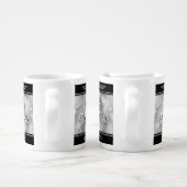 Elegant 10th Tin Wedding Anniversary Celebration Coffee Mug Set (Handle)