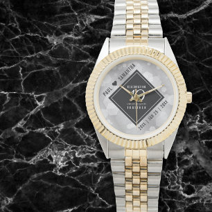 Elegant 10th Tin Wedding Anniversary Watch