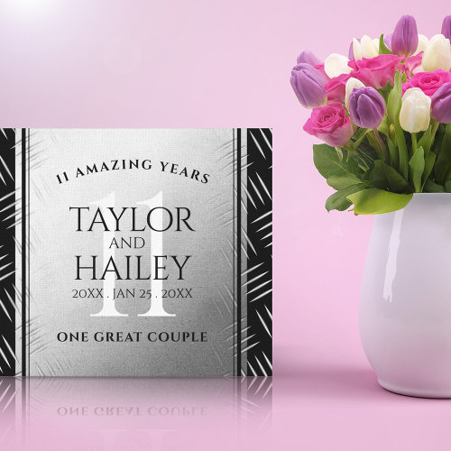 Elegant 11th Steel Wedding Anniversary Celebration