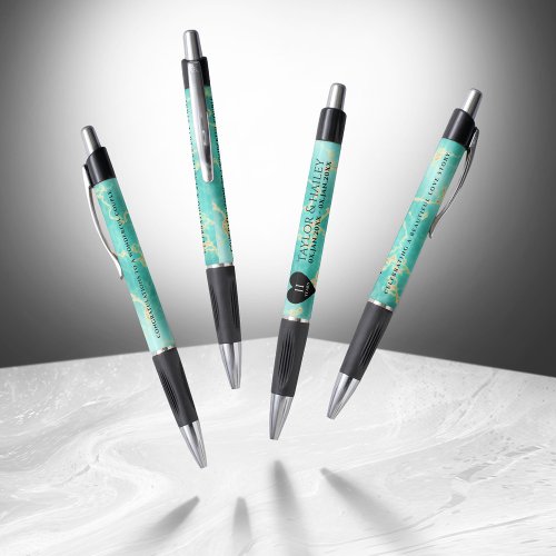 Elegant 11th Turquoise Wedding Anniversary Pen