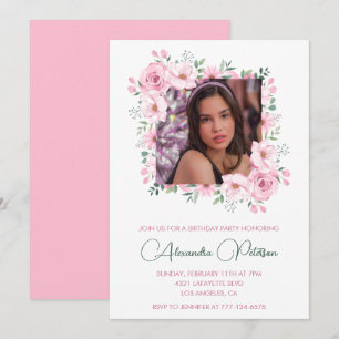 Elegant 13th birthday invitations Photo Boho
