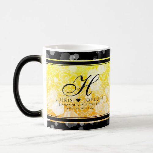 Elegant 13th Citrine Wedding Anniversary Magic Mug