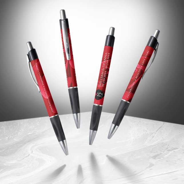 Elegant 15th Rose Wedding Anniversary Celebration Pen (Elegant 15th Rose Wedding Anniversary Pen Cover Photo)