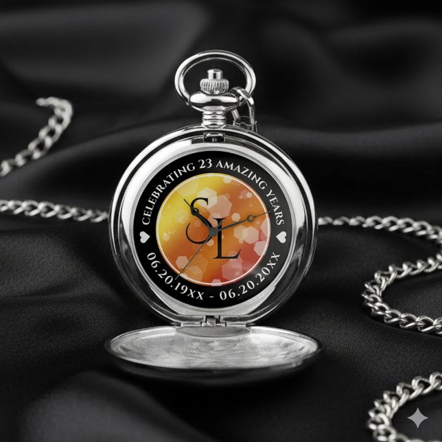 Elegant 16th 23rd Topaz Wedding Anniversary Pocket Watch (Elegant 16th 23rd Topaz Wedding Anniversary Pocket Watch Cover Photo)
