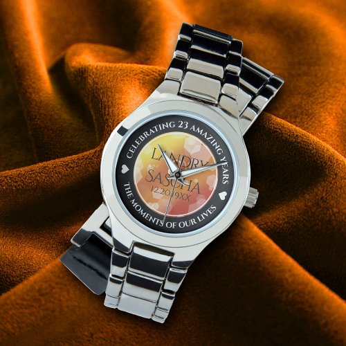 Elegant 16th 23rd Topaz Wedding Anniversary Watch