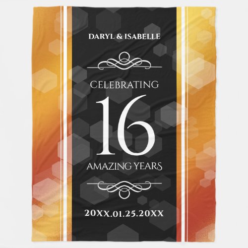 Elegant 16th Golden Topaz Wedding Anniversary