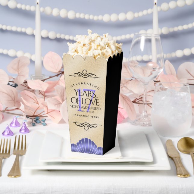 Elegant 17th Shells Wedding Anniversary Favor Boxes (Wedding)