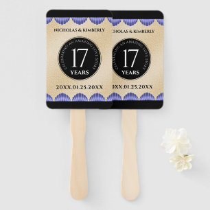 Elegant 17th Shells Wedding Anniversary Hand Fan