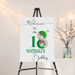 Elegant 18th Birthday Celebration Foam Board