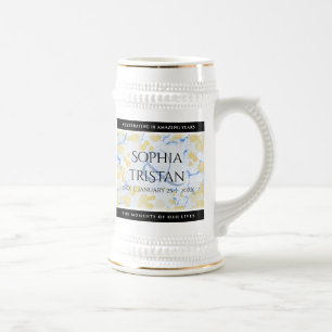 Elegant 18th Porcelain Wedding Anniversary Beer Stein