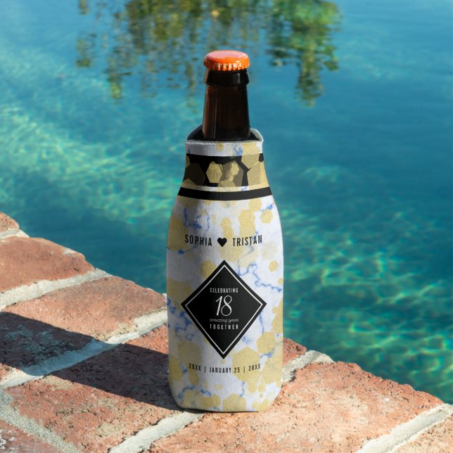Elegant 18th Porcelain Wedding Anniversary Bottle Cooler (In Situ Pool)