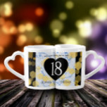 Elegant 18th Porcelain Wedding Anniversary Coffee Mug Set at Zazzle