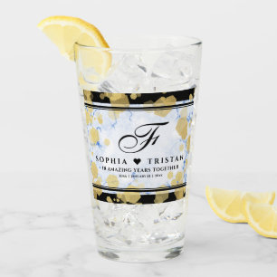Elegant 18th Porcelain Wedding Anniversary Glass