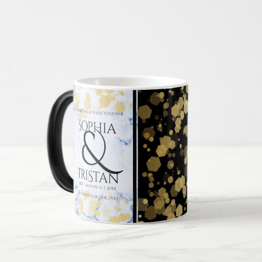 Elegant 18th Porcelain Wedding Anniversary Magic Mug Zazzle 5734