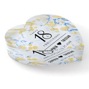 Elegant 18th Porcelain Wedding Anniversary Paperweight