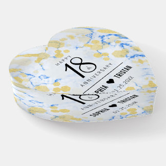 Elegant 18th Porcelain Wedding Anniversary Paperweight