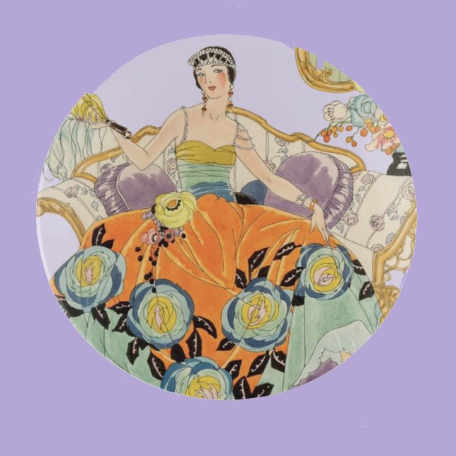 Elegant 1920s Art Deco Flapper Trinket Tray (Creator Uploaded)