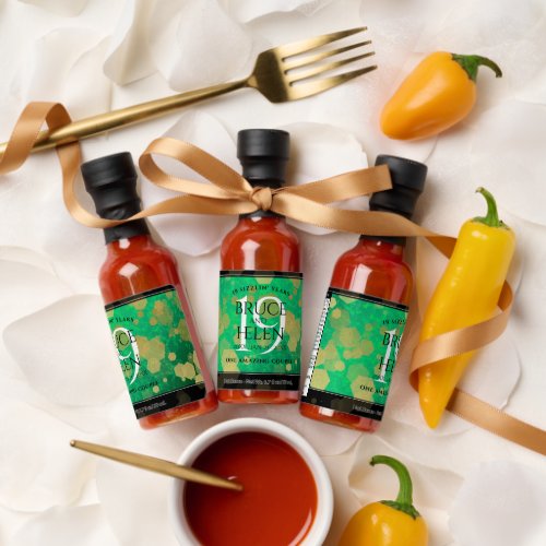 Elegant 19th Jade Wedding Anniversary Celebration Hot Sauces