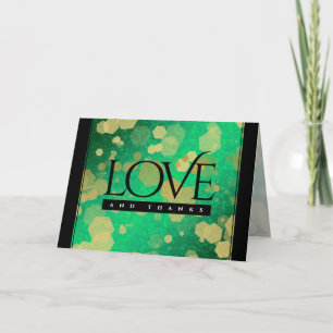 Elegant 19th Jade Wedding Anniversary Celebration Letterpress Thank You Card