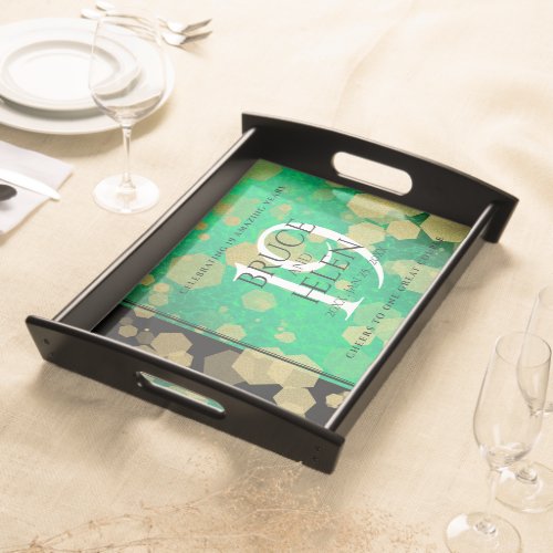 Elegant 19th Jade Wedding Anniversary Celebration Serving Tray