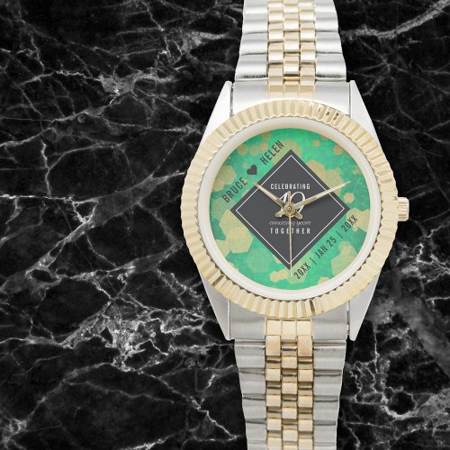 Elegant 19th Jade Wedding Anniversary Celebration Watch