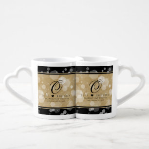 Elegant 1st Paper Wedding Anniversary Celebration Coffee Mug Set