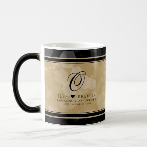 Elegant 1st Paper Wedding Anniversary Celebration Magic Mug