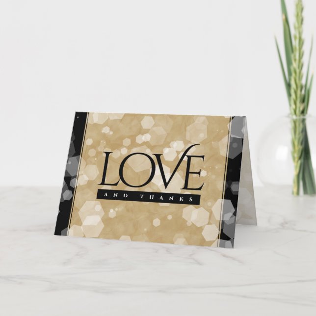 Elegant 1st Paper Wedding Anniversary Celebration Thank You Card (Front)