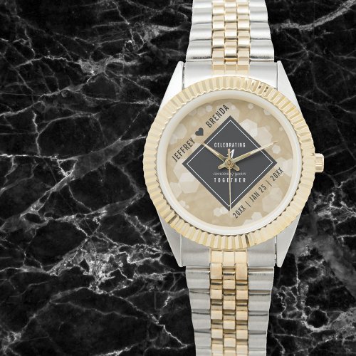 Elegant 1st Paper Wedding Anniversary Celebration Watch