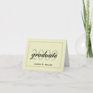 Elegant 2009 Graduation Announcement