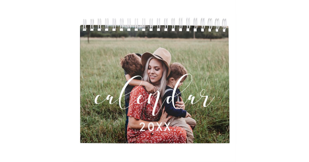 Elegant 2025 family photo calendar | Zazzle