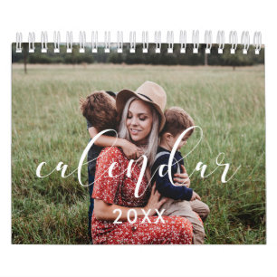 Elegant 2026 family photo calendar