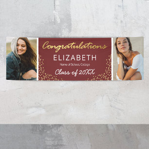 Elegant 2026 Graduation 2 Photo Banner