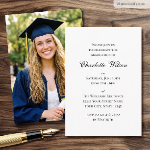 Elegant 2026 Graduation Party Photo Invitation