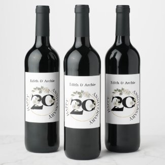 Elegant 20 year ANNIVERSARY  Wine