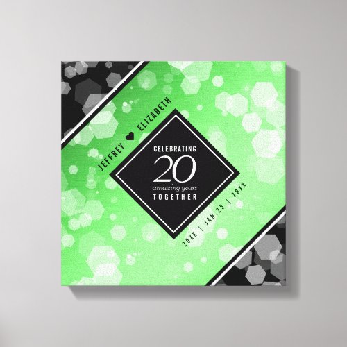 Elegant 20th Emerald Wedding Anniversary