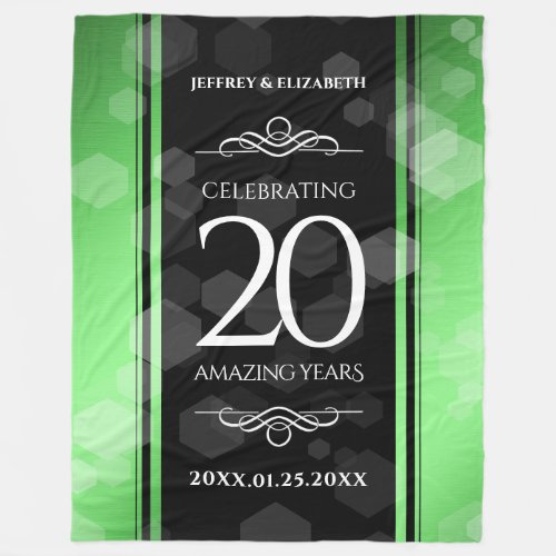Elegant 20th Emerald Wedding Anniversary