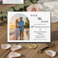 Elegant 20th Wedding Anniversary Photo
